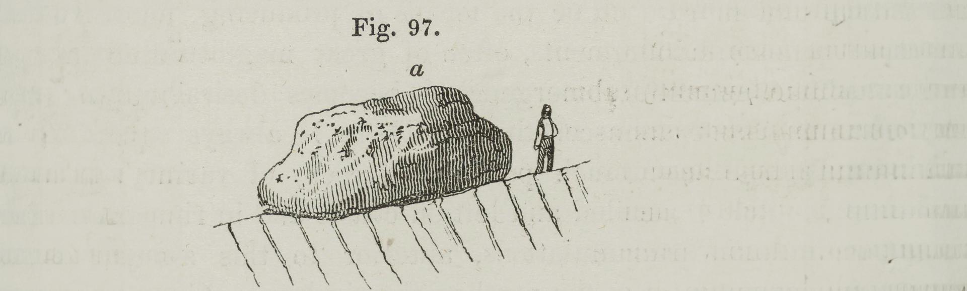 Granite Block from Henry de la Beche’s ”The Geological Observer“, Longman, Brown, Green, and Longmans, London 1851.